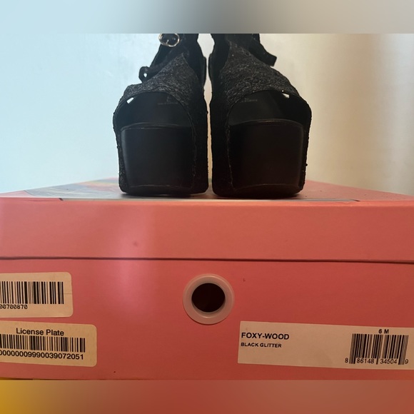 Jeffrey Campbells FOXY BLACK GLITTER - Picture 2 of 3